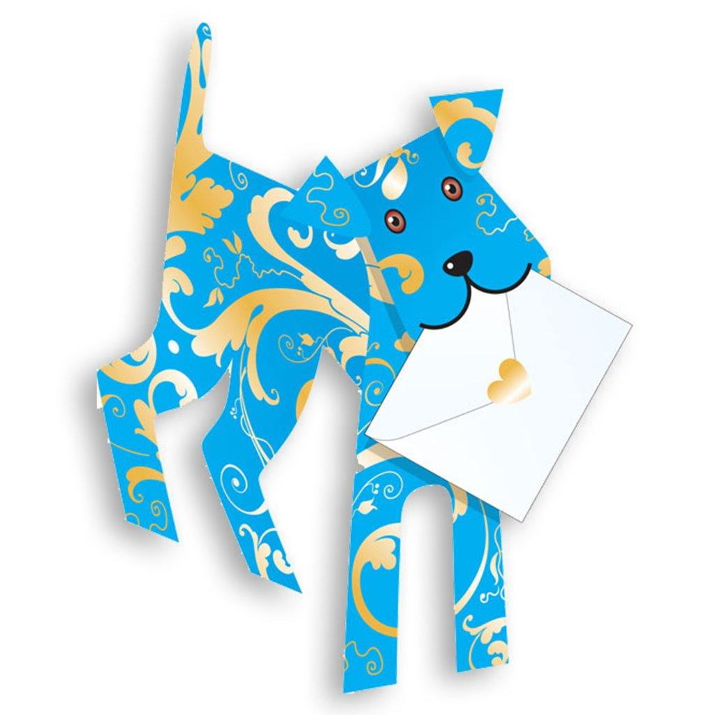 Binky Dog Pop Up Card - Insideout