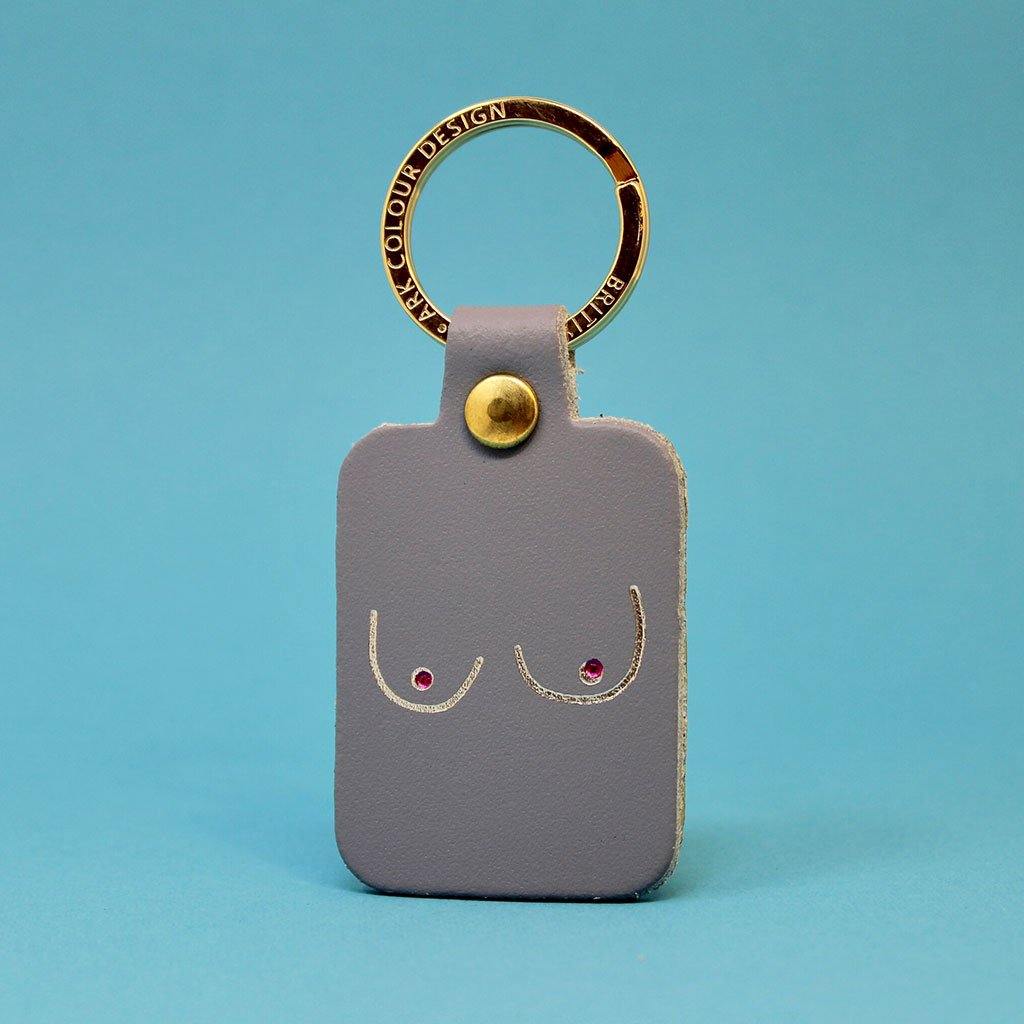 Boob Key Fob Lilac Grey - Insideout