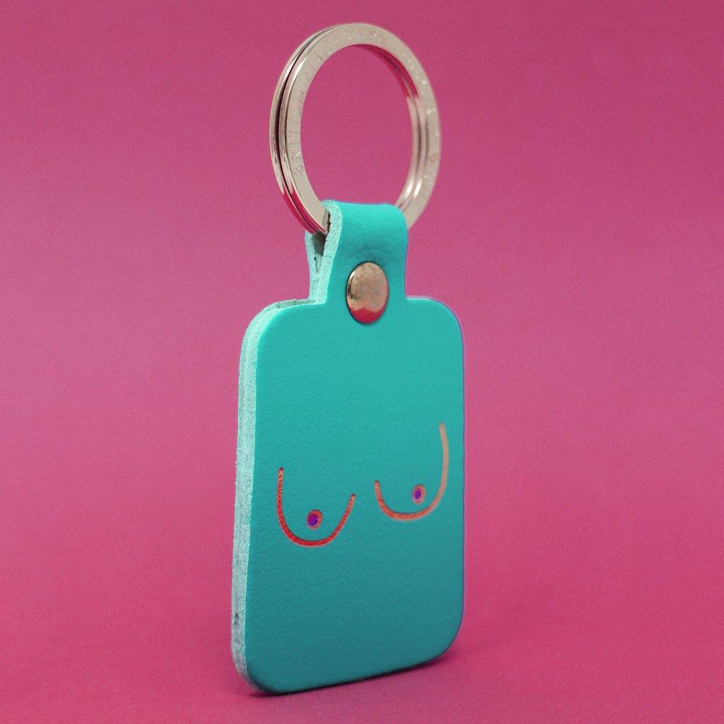 Boob Key Fob Turquoise - Insideout
