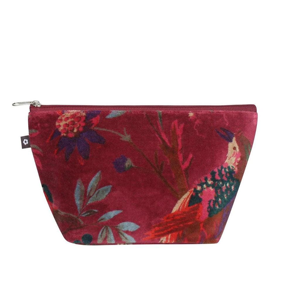 Botanical Velvet Make Up Bag Blush - Insideout