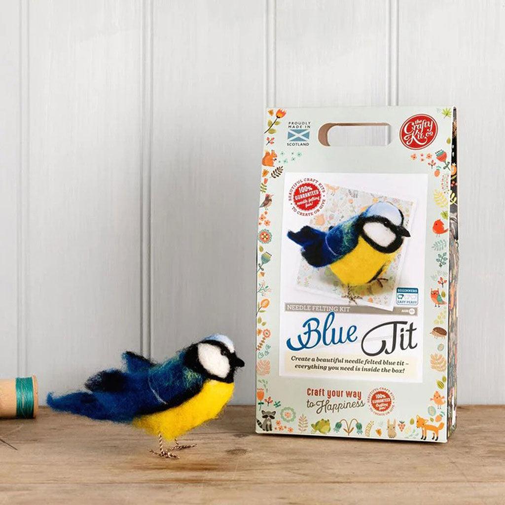 British Birds - Blue Tit Needle Felting Kit - Insideout