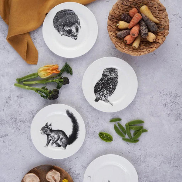 British Wildlife Collection Squirrel Side Plate - Insideout