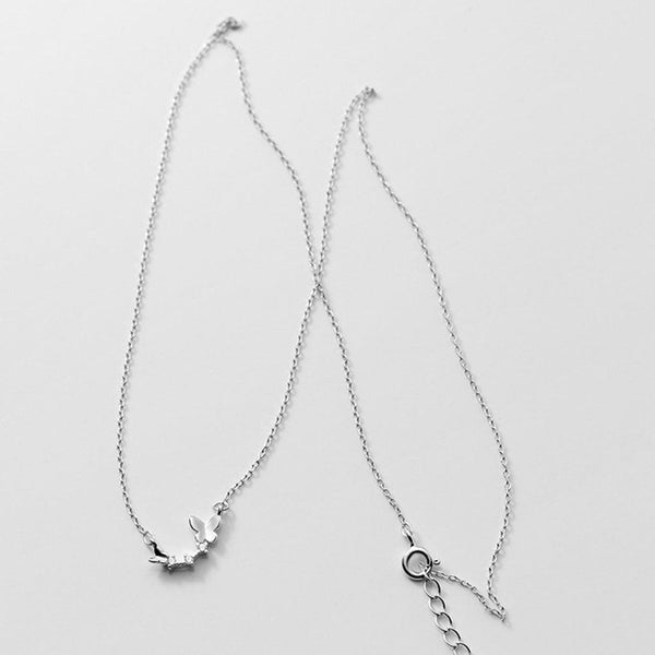 Butterfly Trail Necklace In Sterling Silver - Insideout