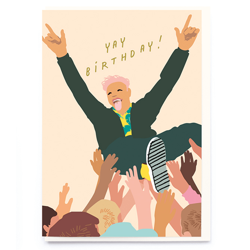 Crowd Surfing Card - Insideout