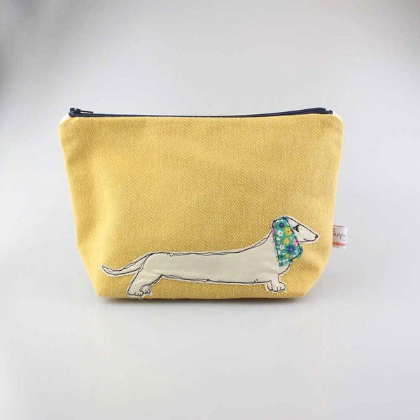 Daschshund Embroidered Make Up Bag - Insideout