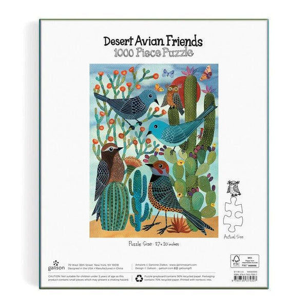 Desert Avian Friends 1000 Piece Jigsaw Puzzle - Insideout