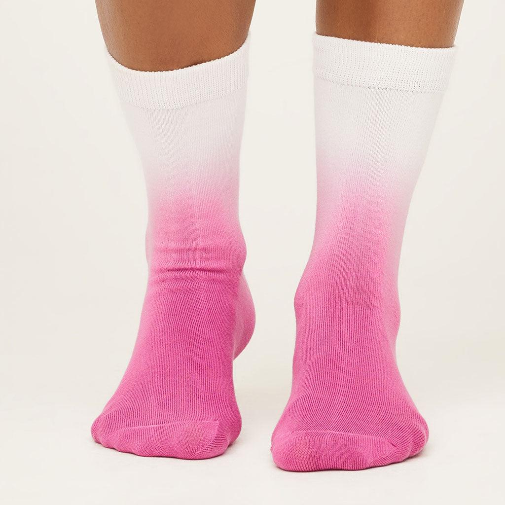 Dip Dye Socks Magenta Pink - Insideout