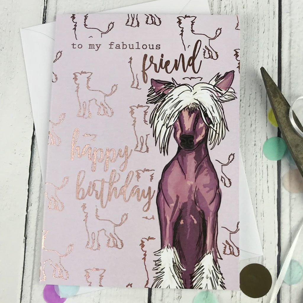 FA05 To my fabulous friend happy birthday card - Insideout