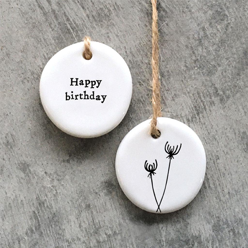 Floral Hanger Happy Birthday - Insideout
