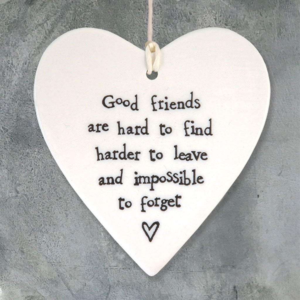 Good Friends Are Hard To Find Hanging Heart - Insideout