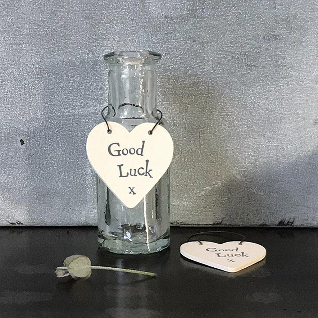 Good Luck Heart Tag - Insideout