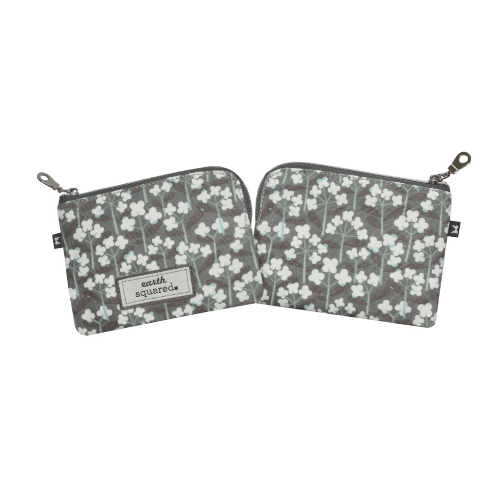 Grey Spring Flower Freya Purse - Insideout
