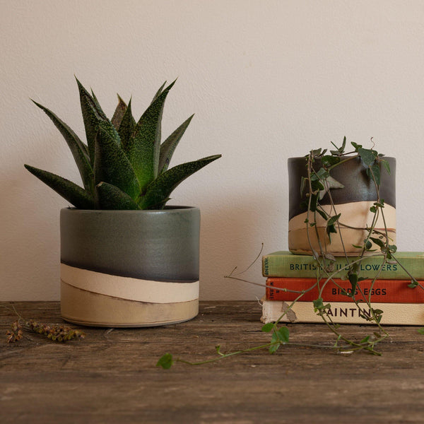 Handmade Ceramic Planter Moorland Series - Insideout