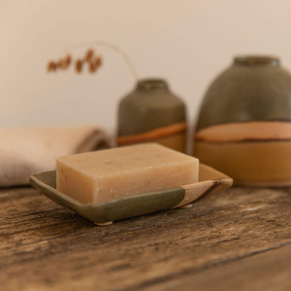 Handmade Ceramic Soap Dish Moorland Series - Insideout