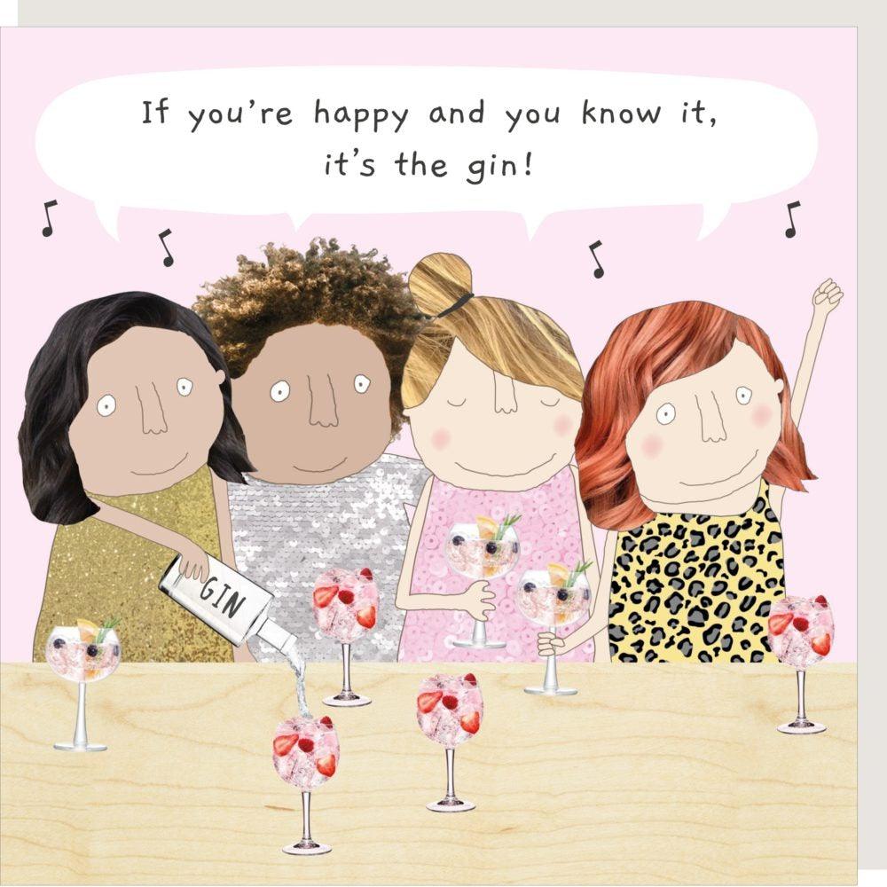 Happy Gin Card - Insideout