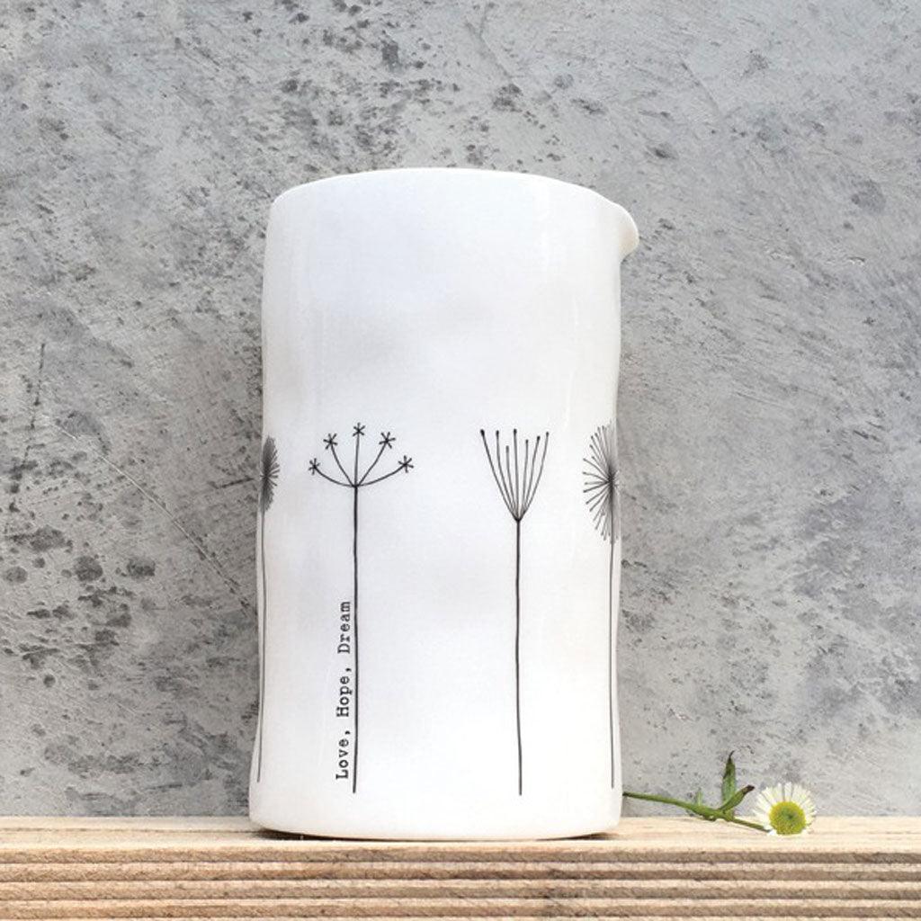 Hedgerow Jug Love Hope Dream - Insideout