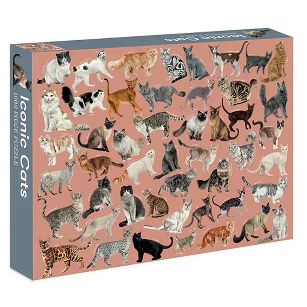 Iconic Cats 1000 Piece Jigsaw Puzzle - Insideout