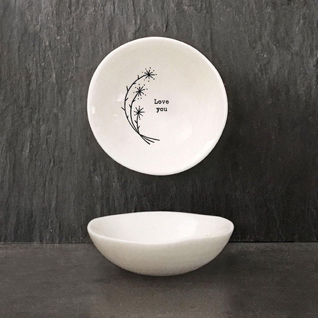 Love You Small Wobbly Hedgerow Bowl - Insideout
