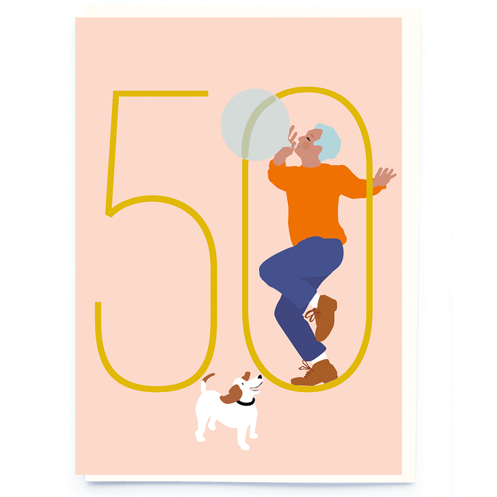 Mens Age 50 Card - Insideout