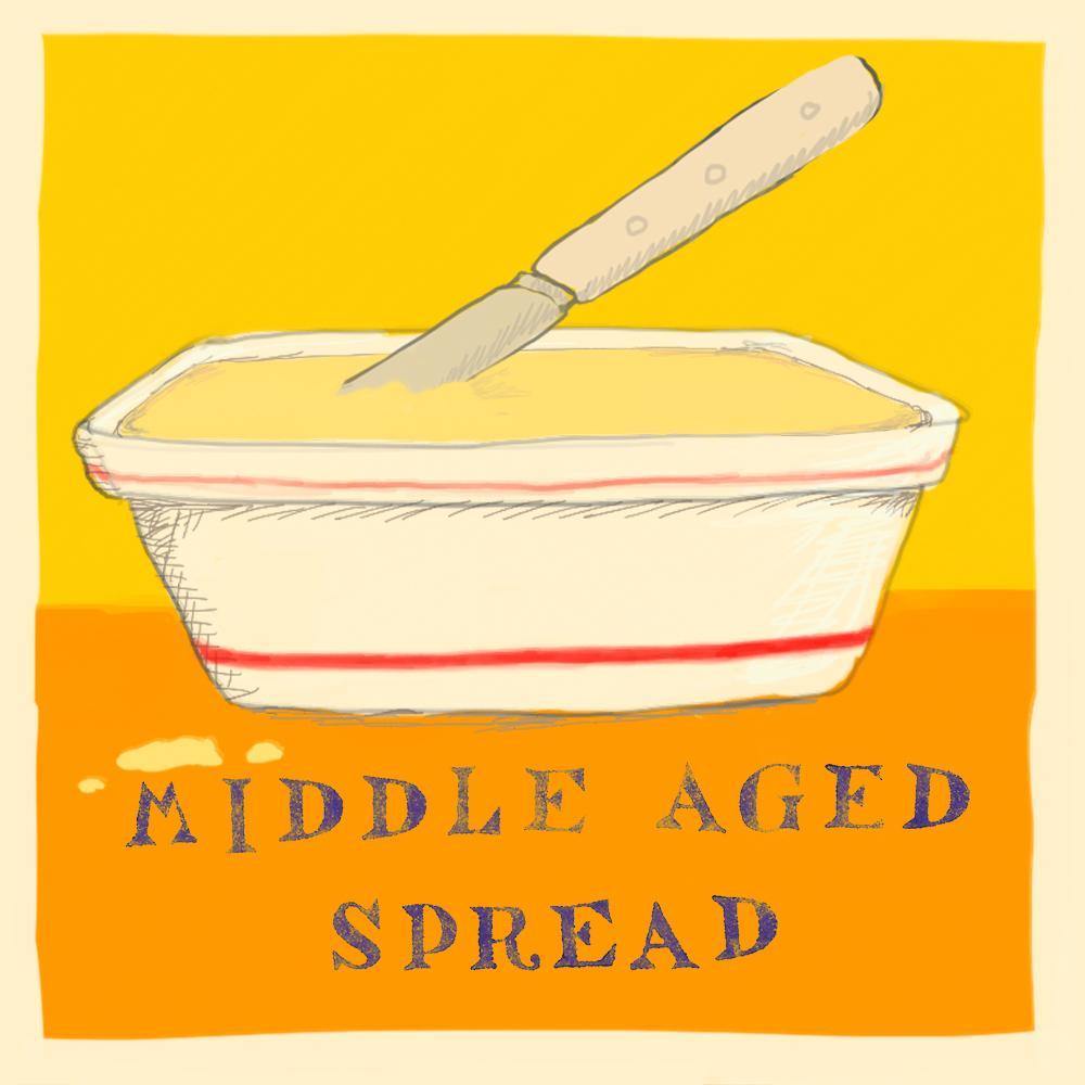 Middle Aged Spread Card - Insideout