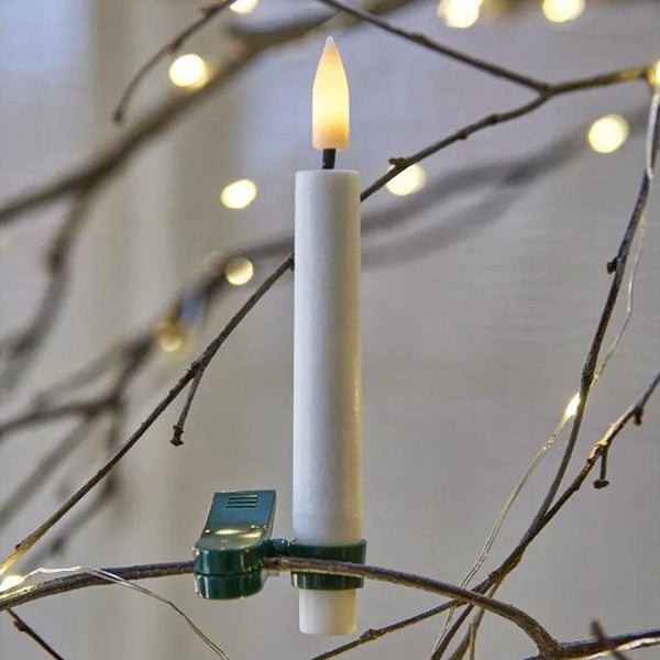 Mini Tree Candles (Set of 8) With Clips - Insideout