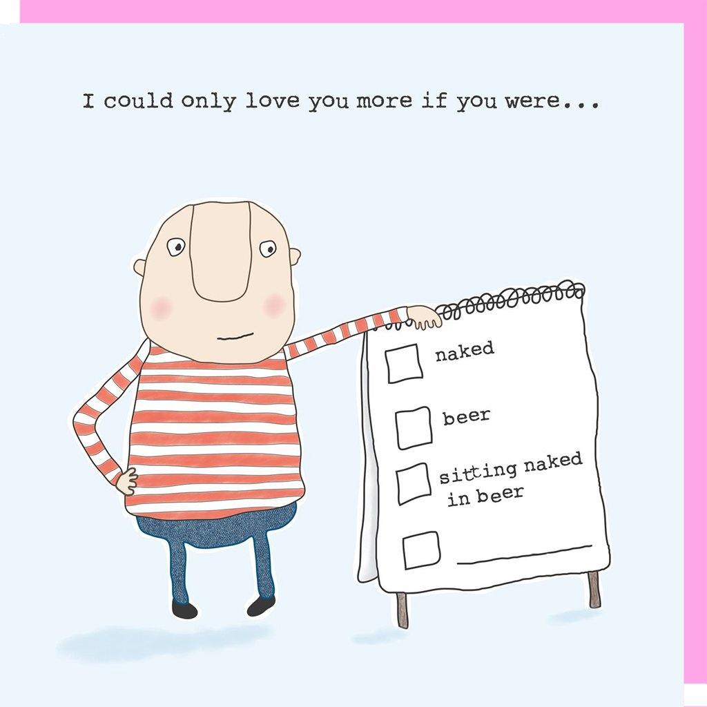 Naked In Beer Card - Insideout