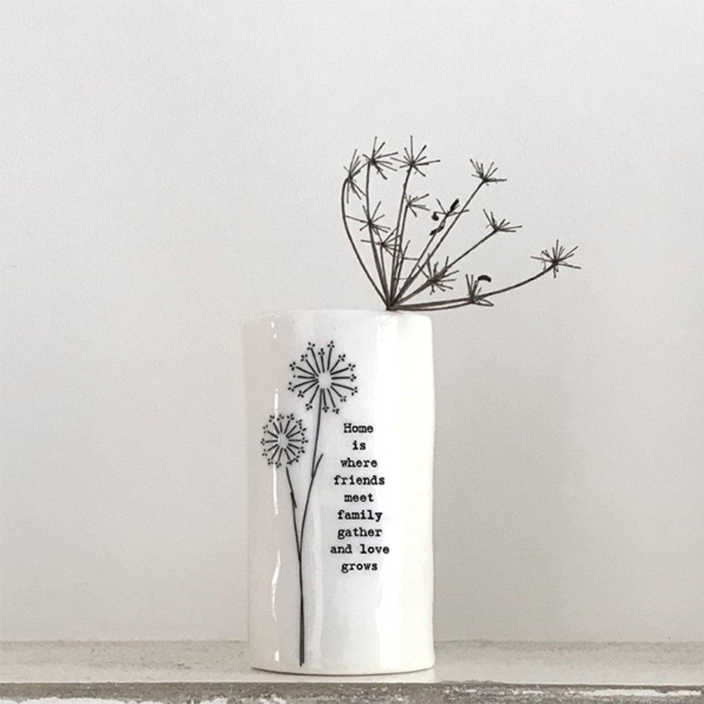 Porcelain Vase Home Where Friends Meet - Insideout
