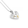 Rabbit Tree And Heart Sterling Silver And Gold Plated Necklace - Insideout