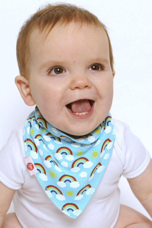 Rainbow Cloud Dribble Bib - Insideout