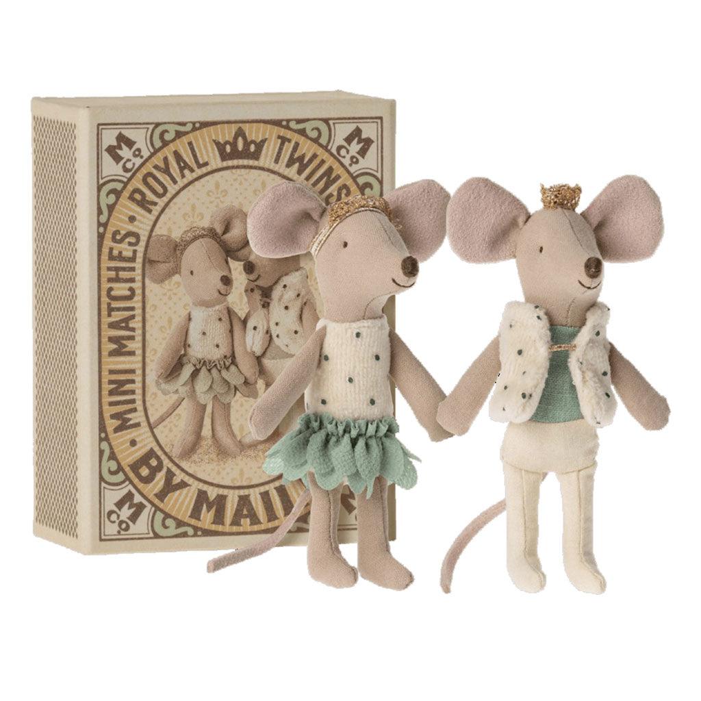 Royal Twins Mice, Little Sister And Brother In Box - Insideout