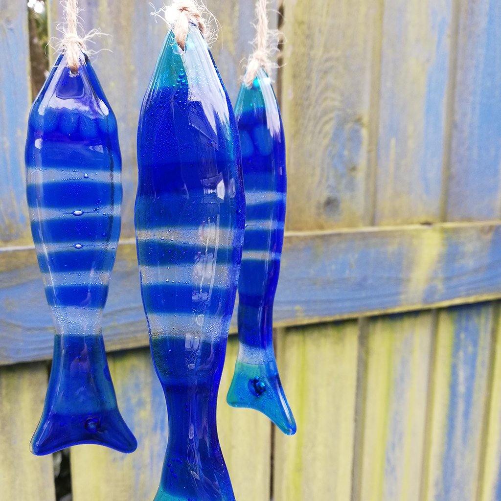 Sardine Fused Glass Hanging - Insideout