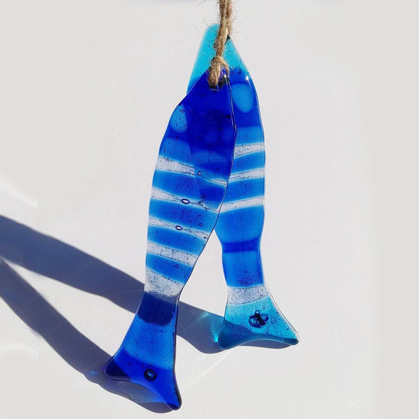 Sardine Fused Glass Hanging - Insideout