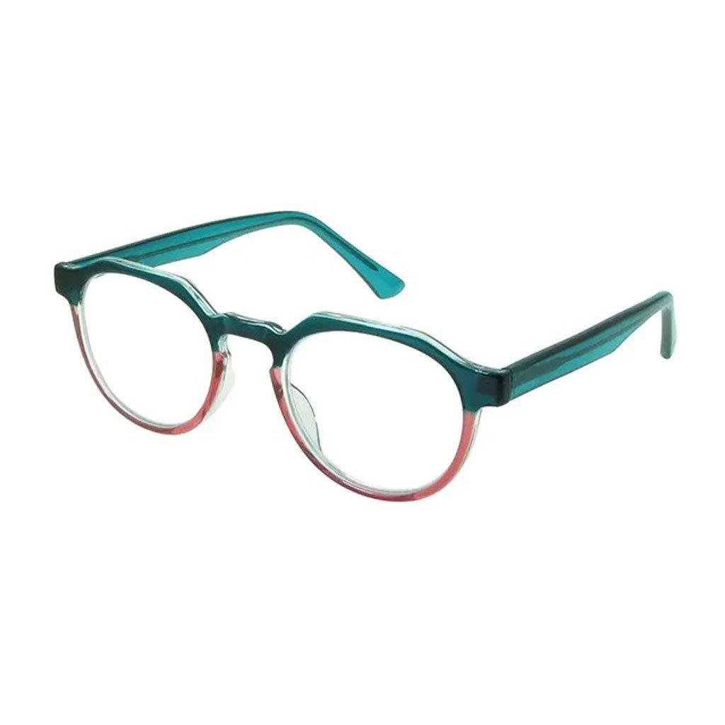 South Bank Reading Glasses Turquoise & Pink - Insideout