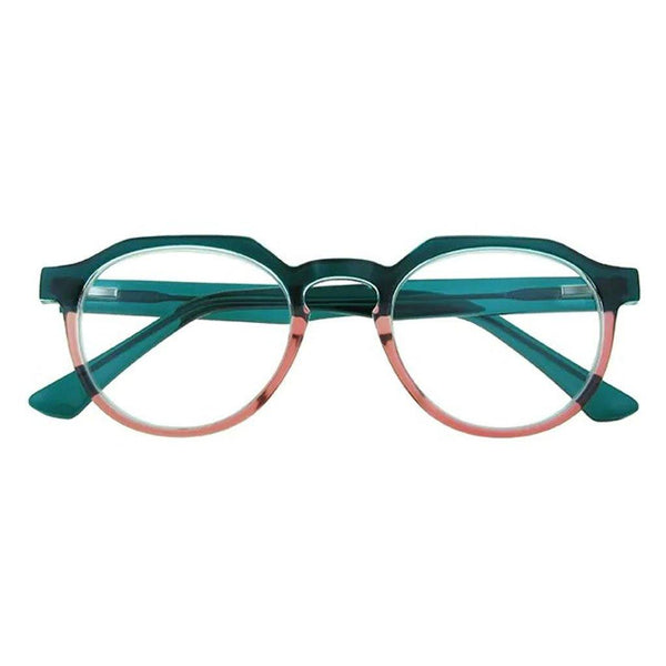 South Bank Reading Glasses Turquoise & Pink - Insideout