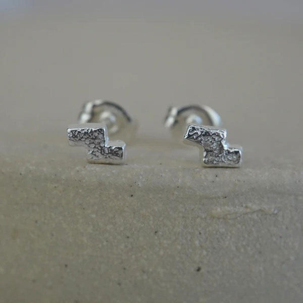 Sterling Silver Mini Geometric Studs - Insideout