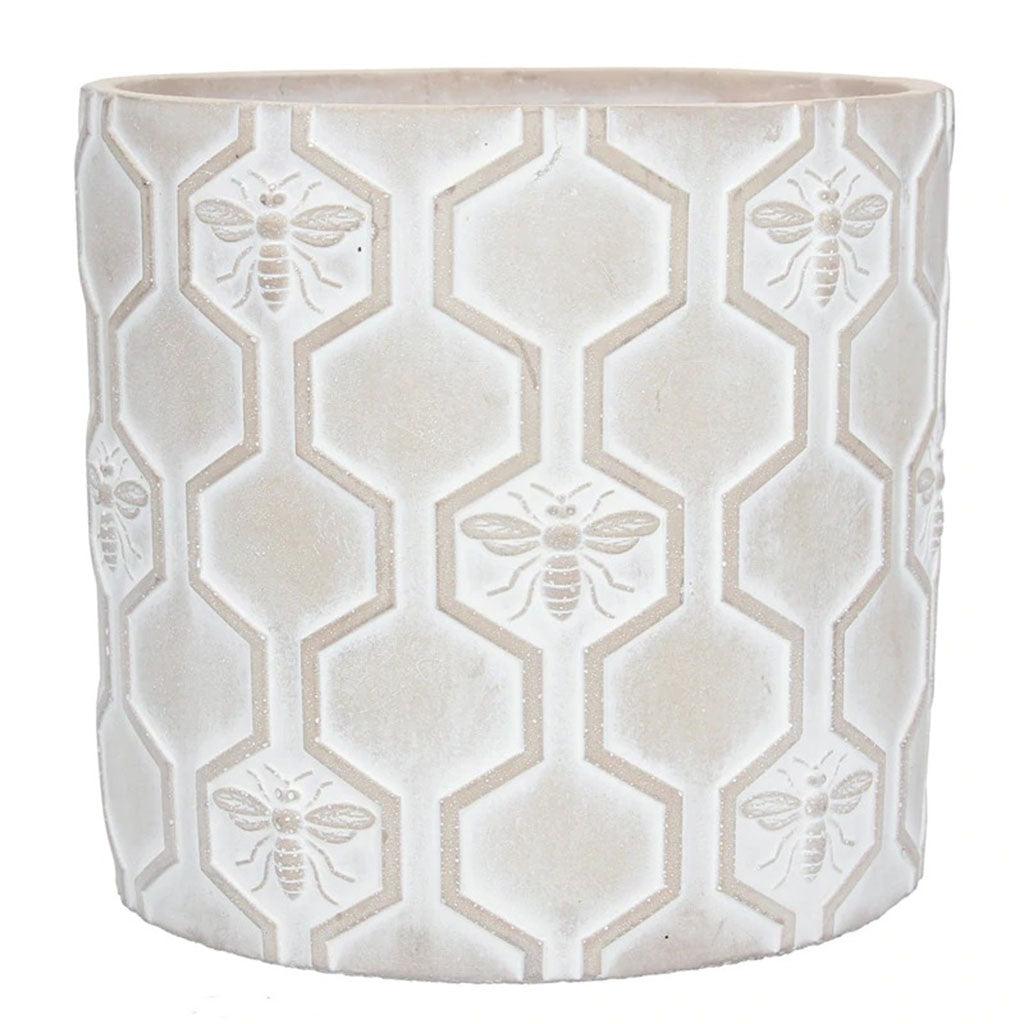 Stone Effect Bee Pot Cover Large - Insideout