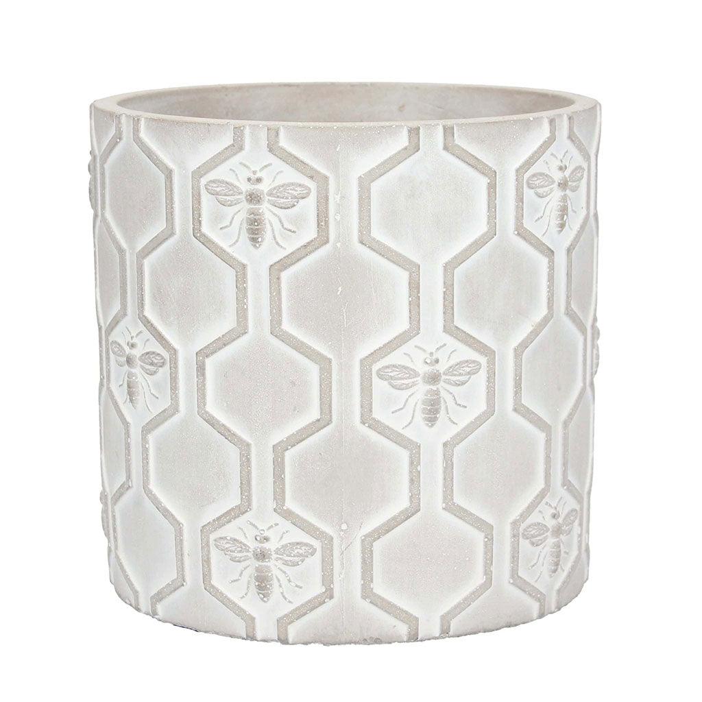 Stone Effect Bee Pot Cover Medium - Insideout