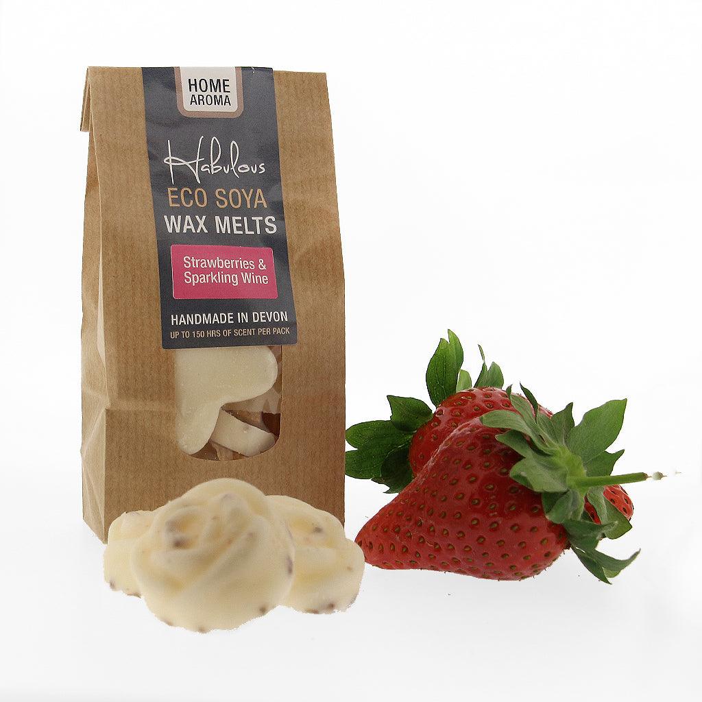 Strawberries & Sparkling Wine Eco Soya Wax Melts Pack - Insideout