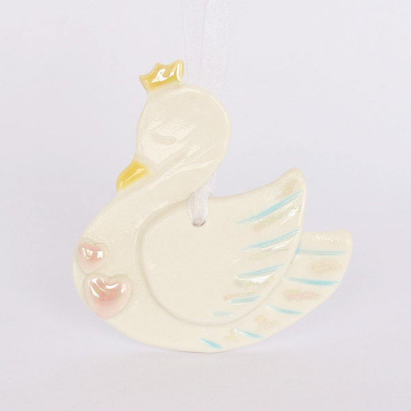 Swan Porcelain Hanging Decoration - Insideout