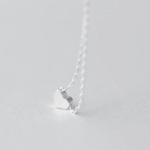 Tiny Heart Necklace Sterling Silver - Insideout
