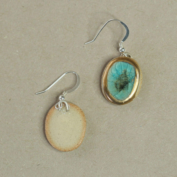 Turquoise Reef Oval Drop Earrings - Insideout