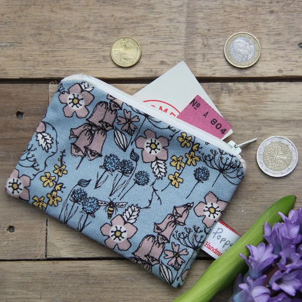 Wild Flowers Small Useful Purse - Insideout